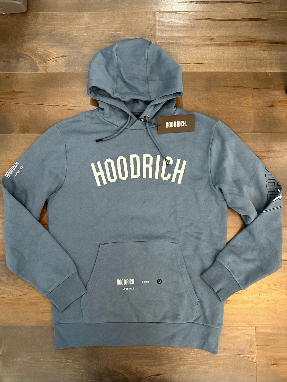 Hoodrich Men's Pullover OG Tycoon Hoodie in Dusty Blue